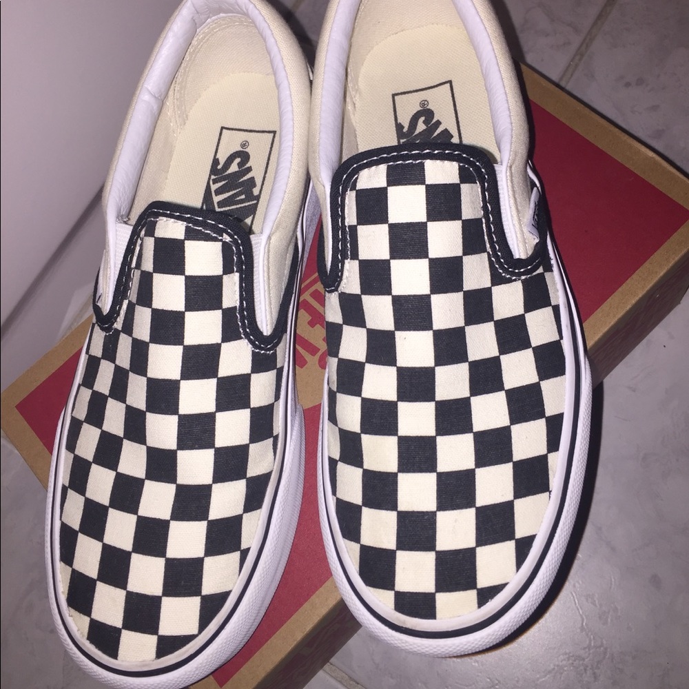 Checkboard Platform Vans